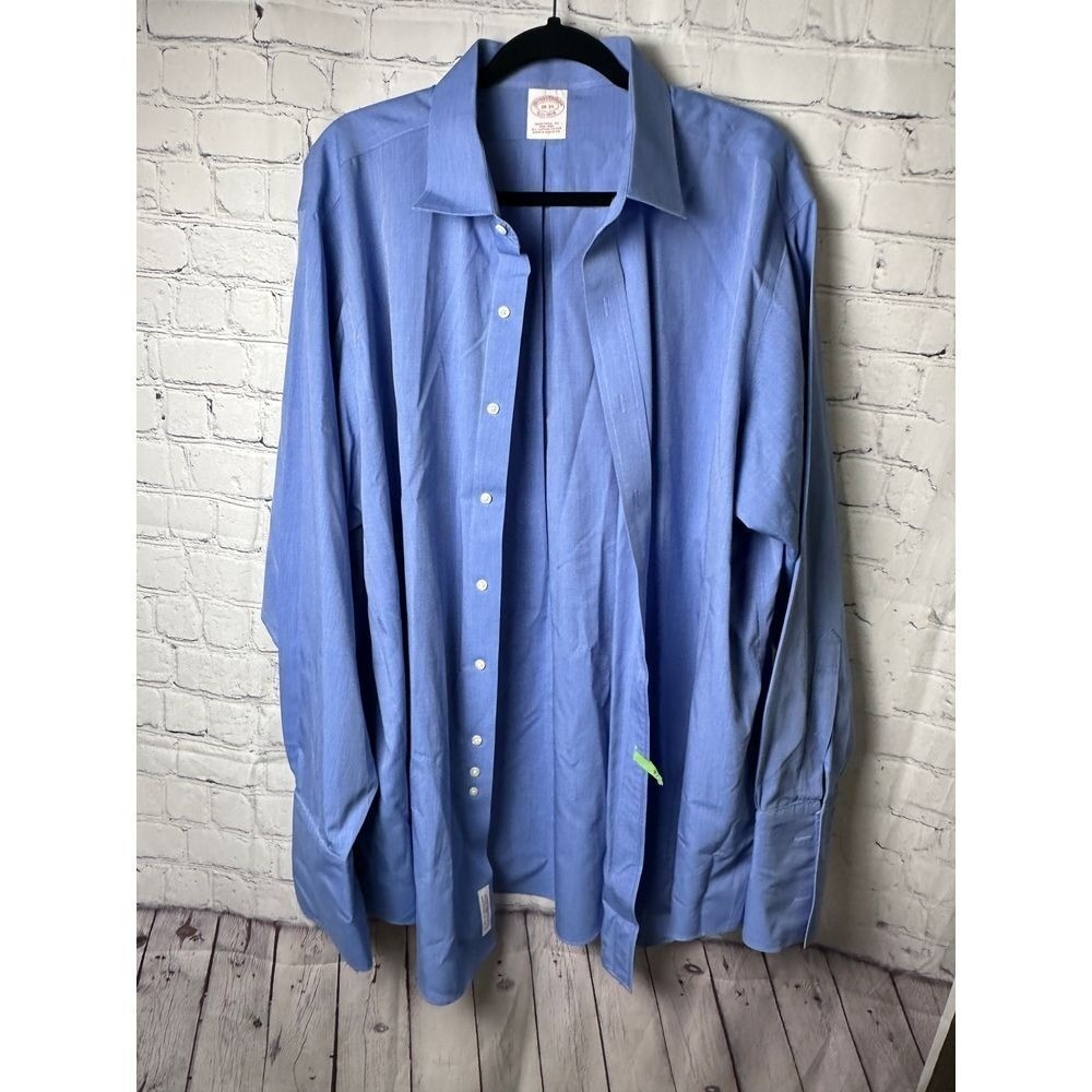 Vintage Brooks Brothers Light Blue Button-Down Shirt Classic Preppy Style